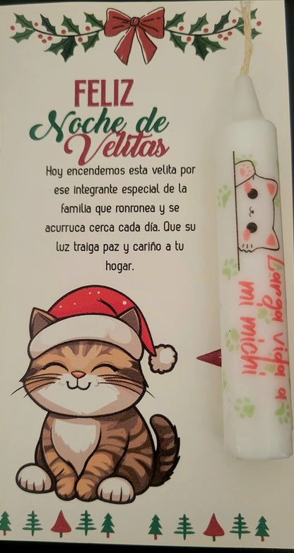 Caja de 10 Velitas Personalizadas para Noche de Velitas | Day of the Little Candles