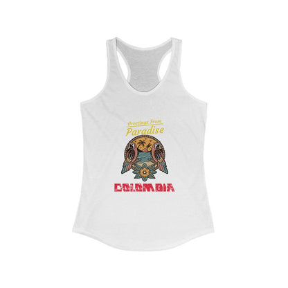 Greetings from Paradise Colombia Tank-top